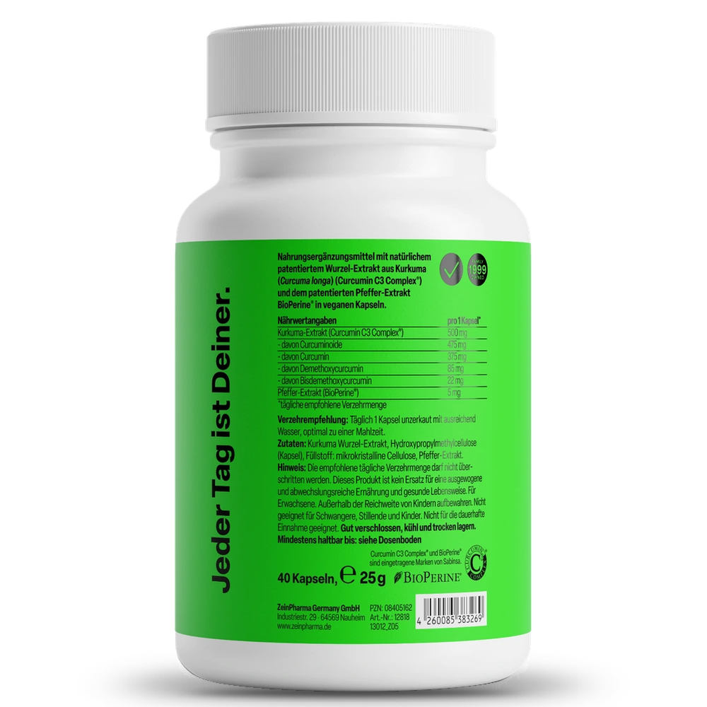 Куркума 500 mg с Пиперин BioPerine® Curcumin Triplex³ – ZEINpharma